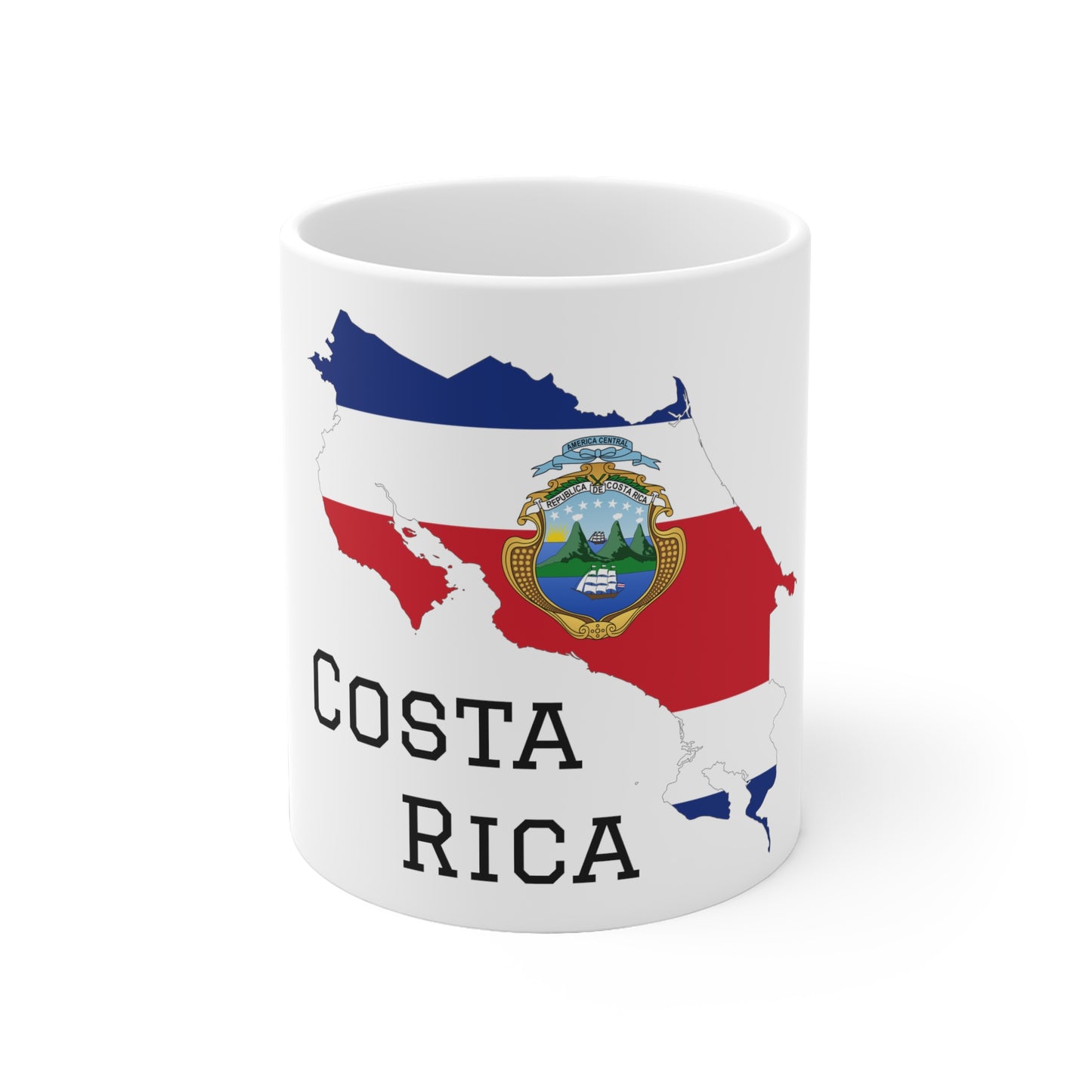 Costa Rica: Classic (Coat of arms & Flag synergy)